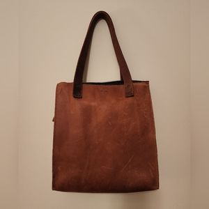 Hide and Drink Brown Leather Shoulder Bag